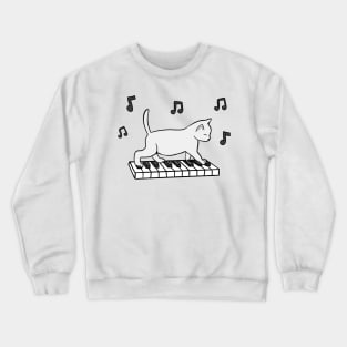 Piano Cat Crewneck Sweatshirt